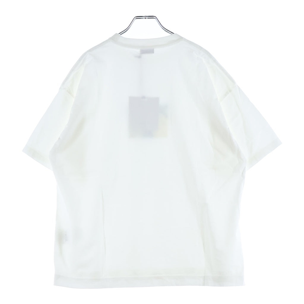 YOKE(ヨーク) 26SS Abstract Embroited T-shirt アブストラクトエンブロイデッド フロント刺繍 半袖Tシャツ カットソー ホワイト YK26SS01230CS