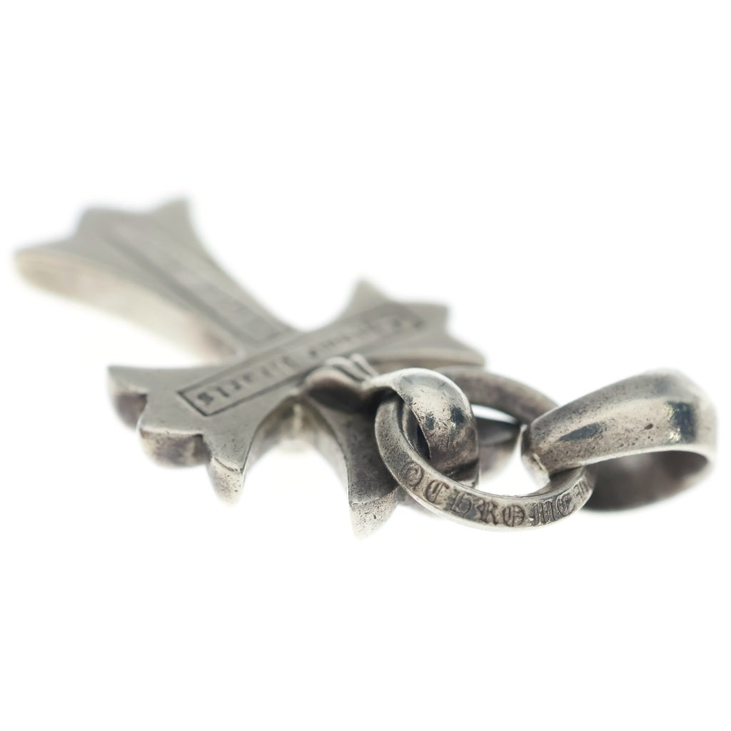 CHROME HEARTS(クロムハーツ) CH CRS SML W/BALE Wベイル スモールCHクロス ペンダントトップ シルバー BCA218