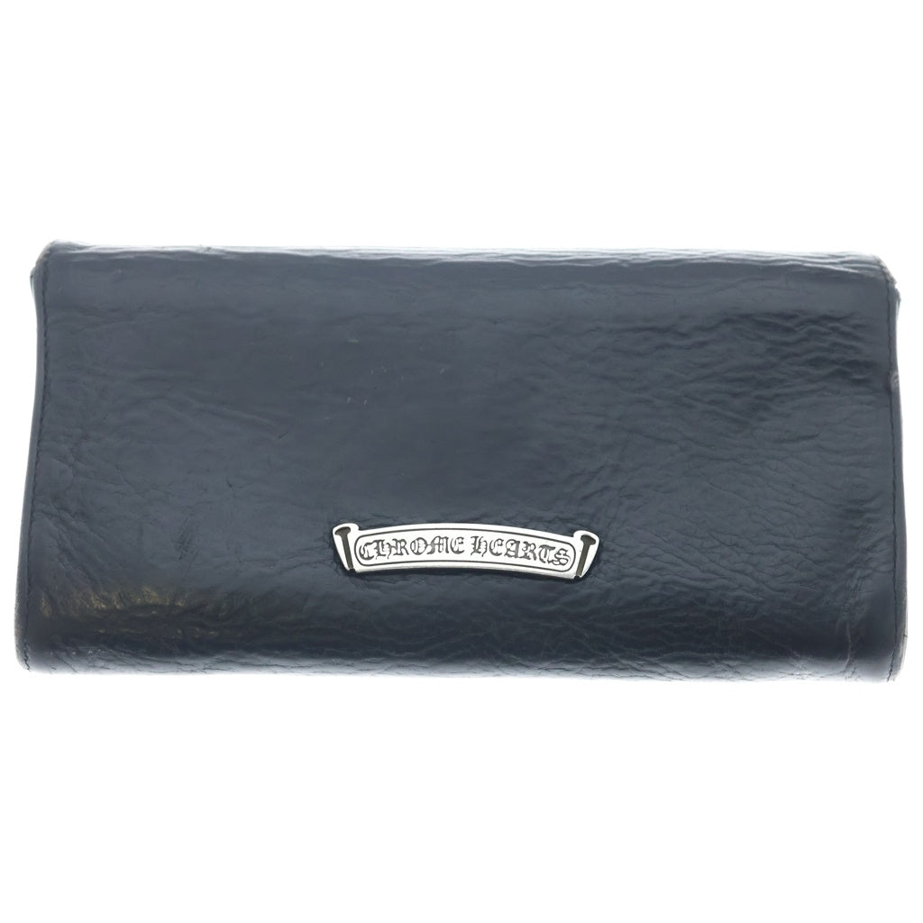 CHROME HEARTS(クロムハーツ) JUDY CROSS BALL ジュディ クロス ボール ボタン レザーウォレット 長財布 ブラック