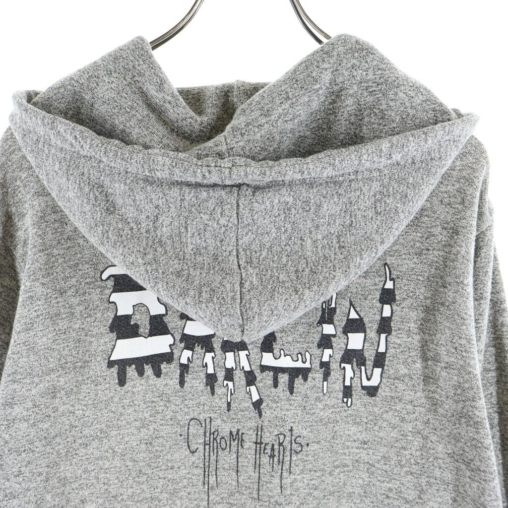 CHROME HEARTS(クロムハーツ) MATTY BOY ZIP-UP HOODIE DARLIN マッティボーイ バックプリント ジップアップフーディー グレー