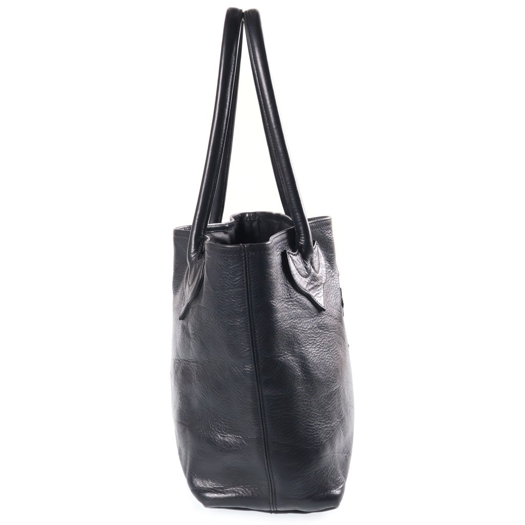 CHROME HEARTS(クロムハーツ) FS TOTE FSトート クロスパッチ付きレザートートバッグ ブラック