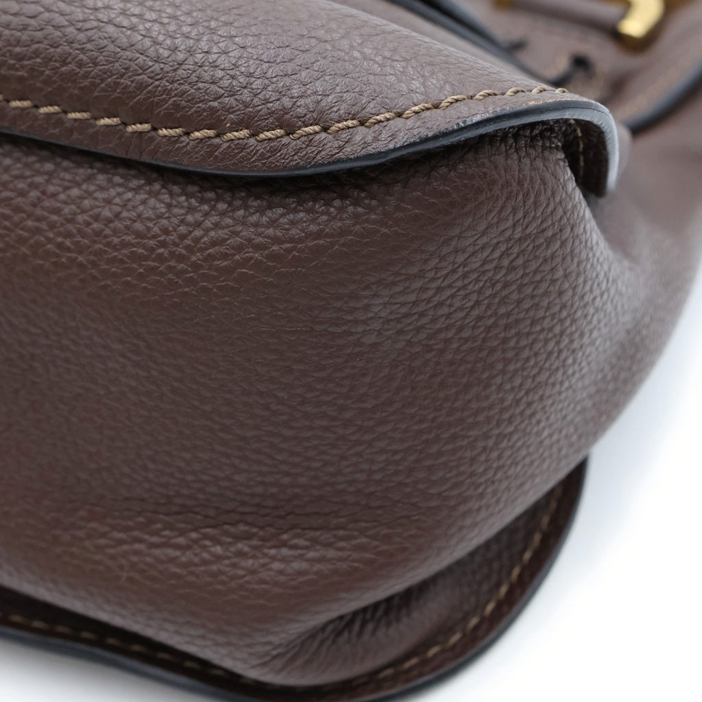 Chloe(クロエ) グレインレザー製Marcie ショルダーバッグ ブラウン レディース