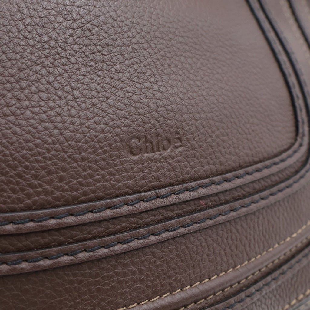 Chloe(クロエ) グレインレザー製Marcie ショルダーバッグ ブラウン レディース