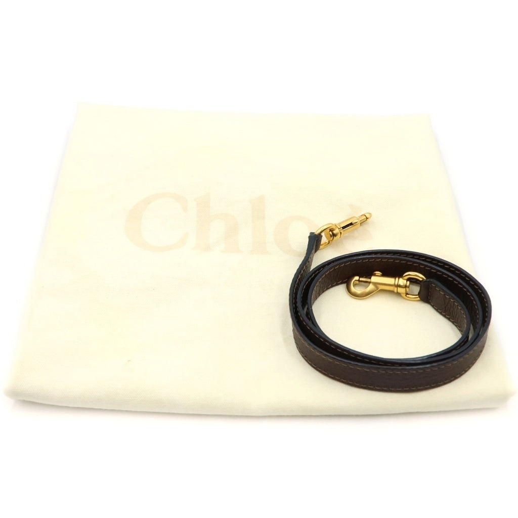 Chloe(クロエ) グレインレザー製Marcie ショルダーバッグ ブラウン レディース