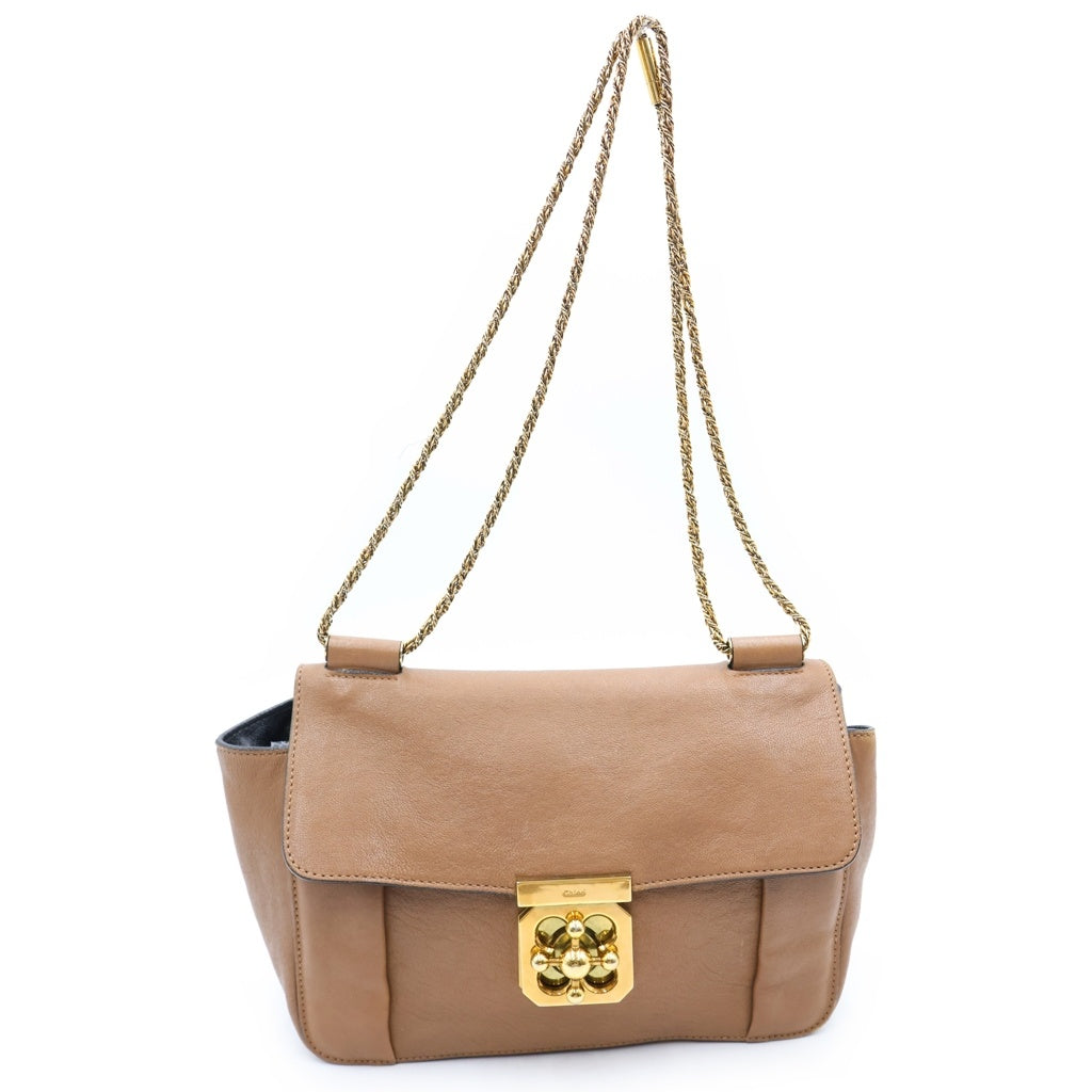 Chloe(クロエ) エルシー チェーン ショルダーバッグ ブラウン レディース