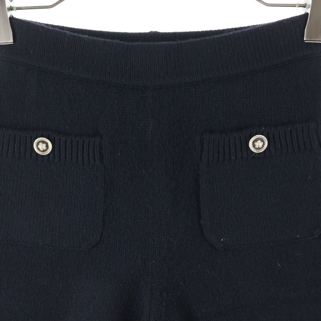 CHANEL(シャネル) ココマーク P76 カシミヤ ハーフ パンツ ブラック P76115K10969 レディース