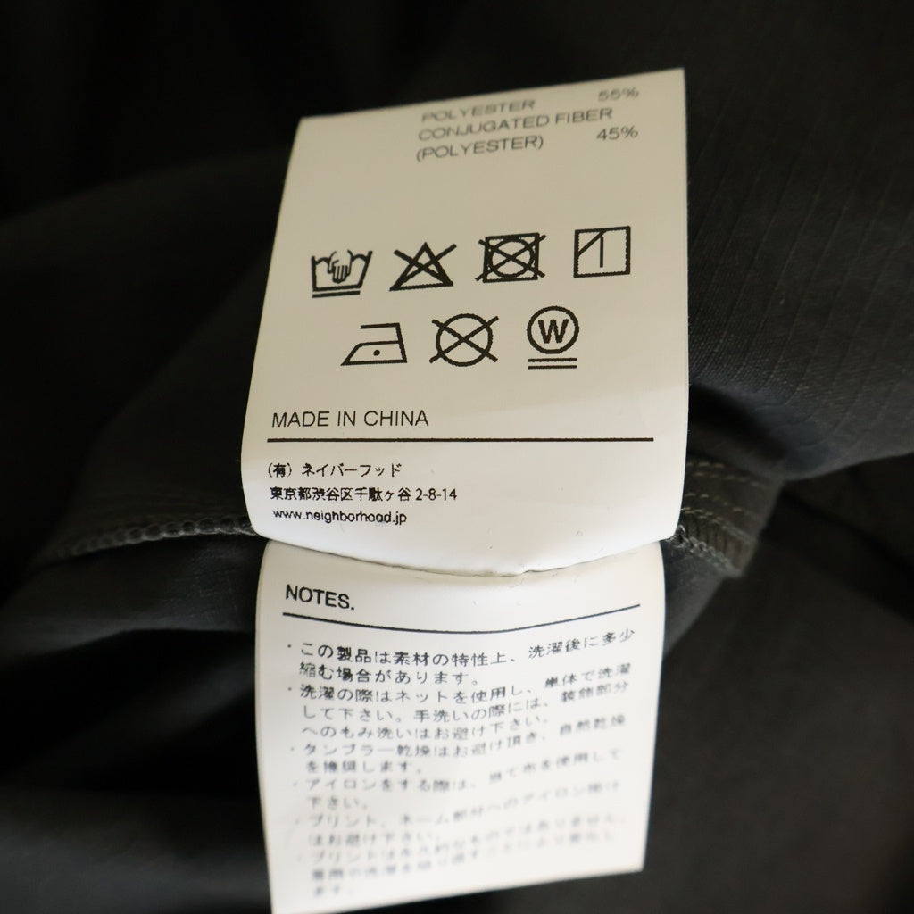 NEIGHBORHOOD(ネイバーフッド) ANORAK JACKET アノラック ハーフジップ ナイロンジャケット グレー 261TSNH-JKM04