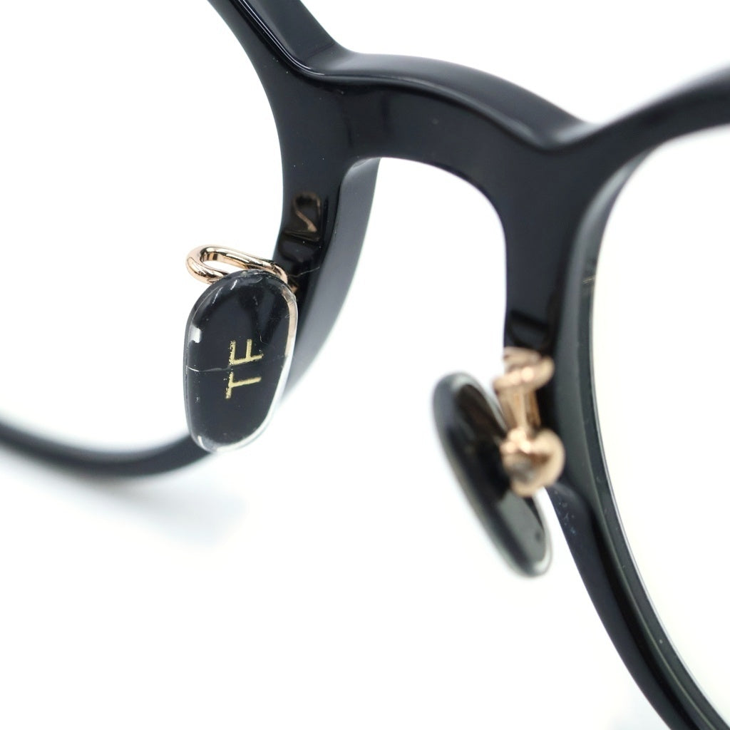 TOM FORD(トムフォード) アジアンフィット スクエア クリアレンズ サングラス メガネ ブラック/ゴールド TF5927-D-B