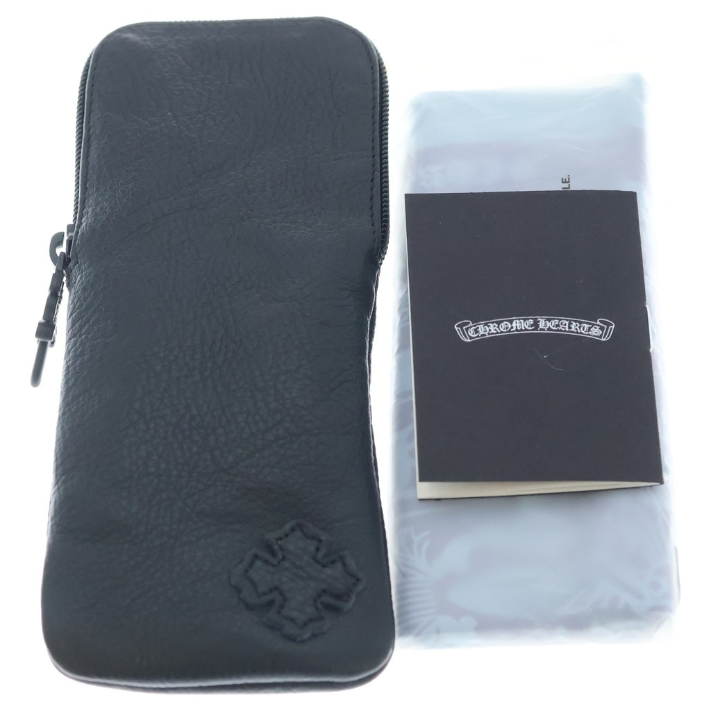CHROME HEARTS(クロムハーツ) BONENNOISSEUR 2 テンプルCHクロス ハーフリム サングラス アイウェア 眼鏡 ブラック/ゴールド 10545165