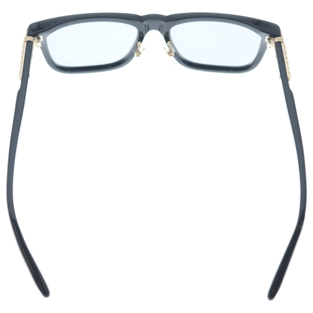 CHROME HEARTS(クロムハーツ) LITTLE DINGER スクエアフレーム サングラス メガネ ブラック/ゴールド 150642052