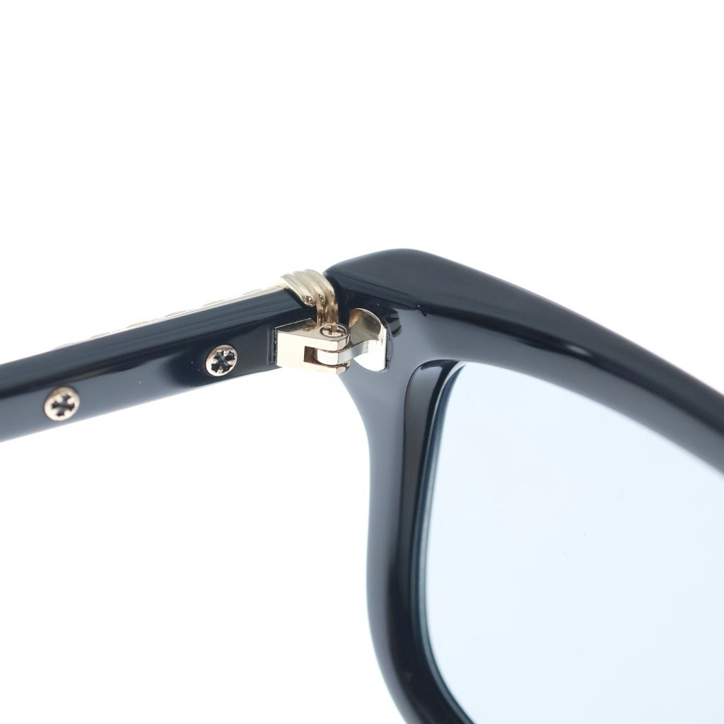 CHROME HEARTS(クロムハーツ) LITTLE DINGER スクエアフレーム サングラス メガネ ブラック/ゴールド 150642052