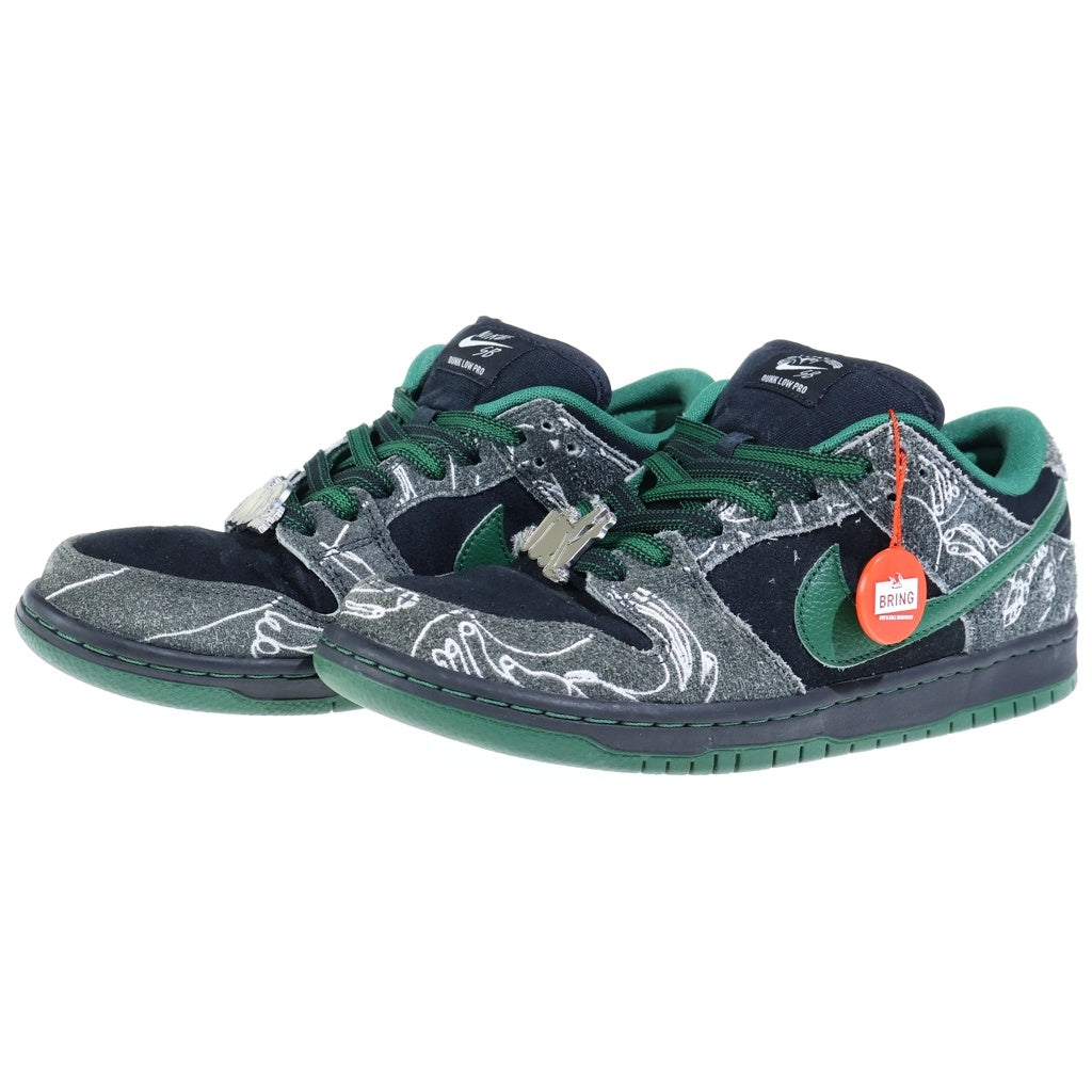 NIKE SB(ナイキエスビー) ×There Skateboards Dunk Low Pro ゼアスケートボード ローカットスニーカー グリーン/グレー US8.5/26.5cm HF7743-001