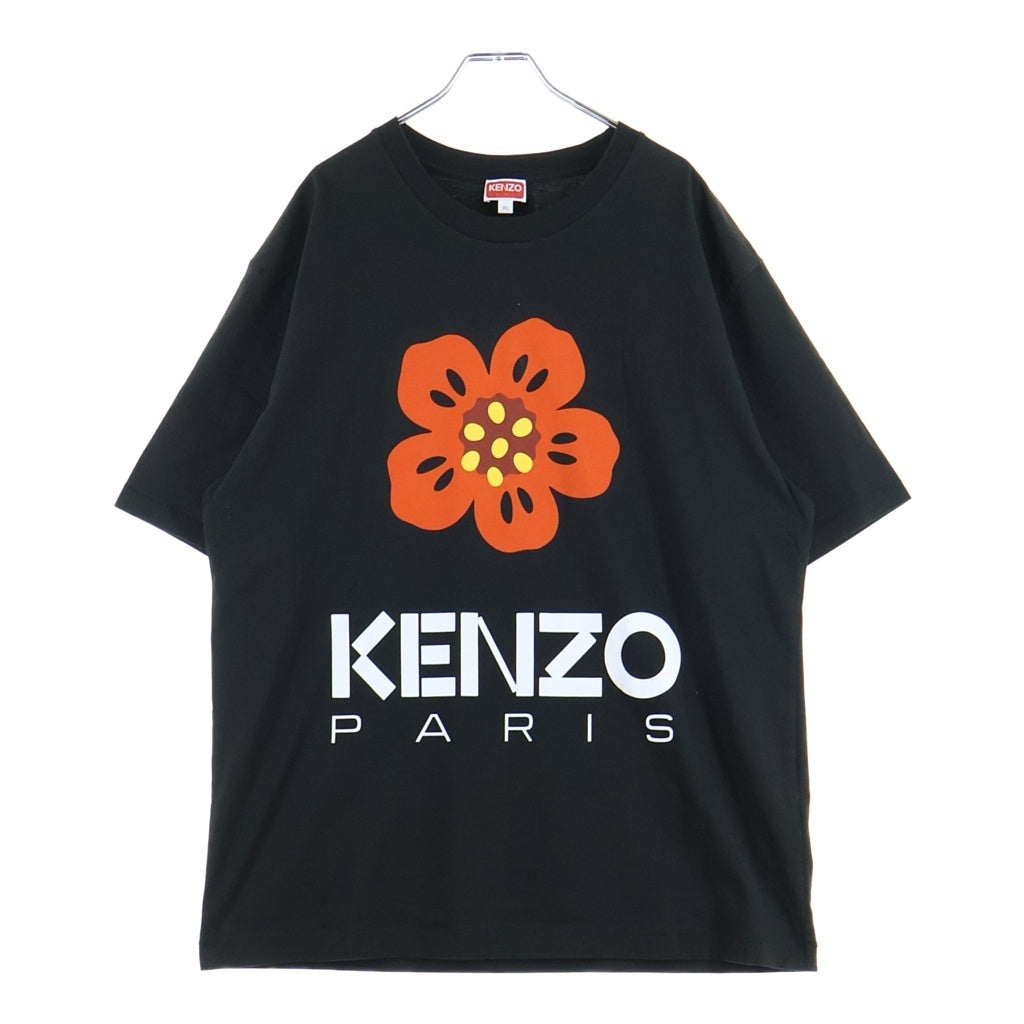 KENZO(ケンゾー) BOKE FLOWER ルーズプリント半袖Tシャツ カットソー ブラック FD55TS4454SO