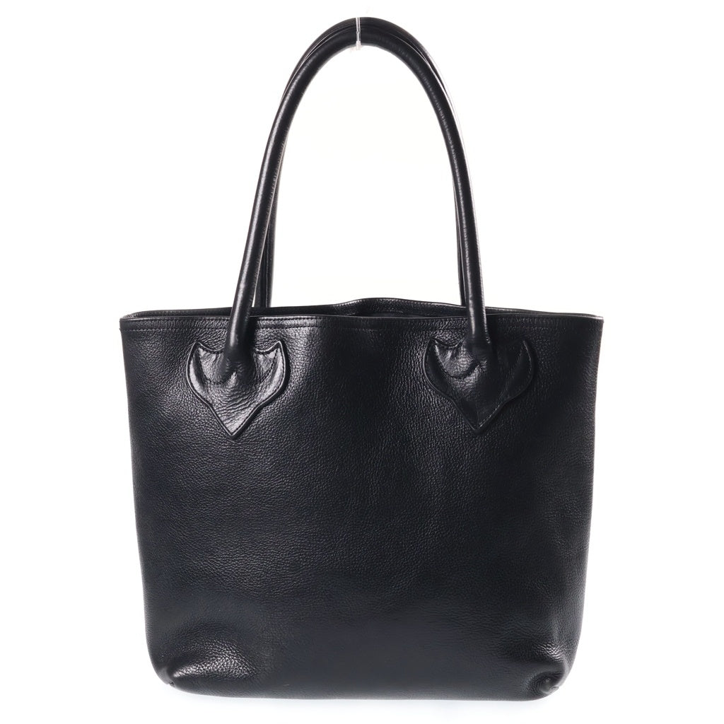 CHROME HEARTS(クロムハーツ) FS TOTE FSトート クロスパッチ付きレザートートバッグ ブラック