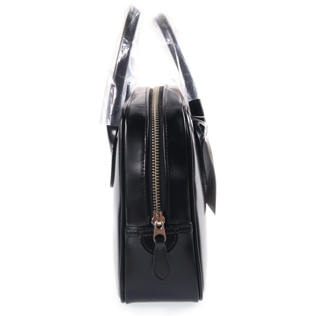 COMME des GARCONS(コムデギャルソン) 青山限定 台形バッグ スクエアバッグ レザーハンドバッグ 牛革 ブラック KZ-211-052-1-1 レディース