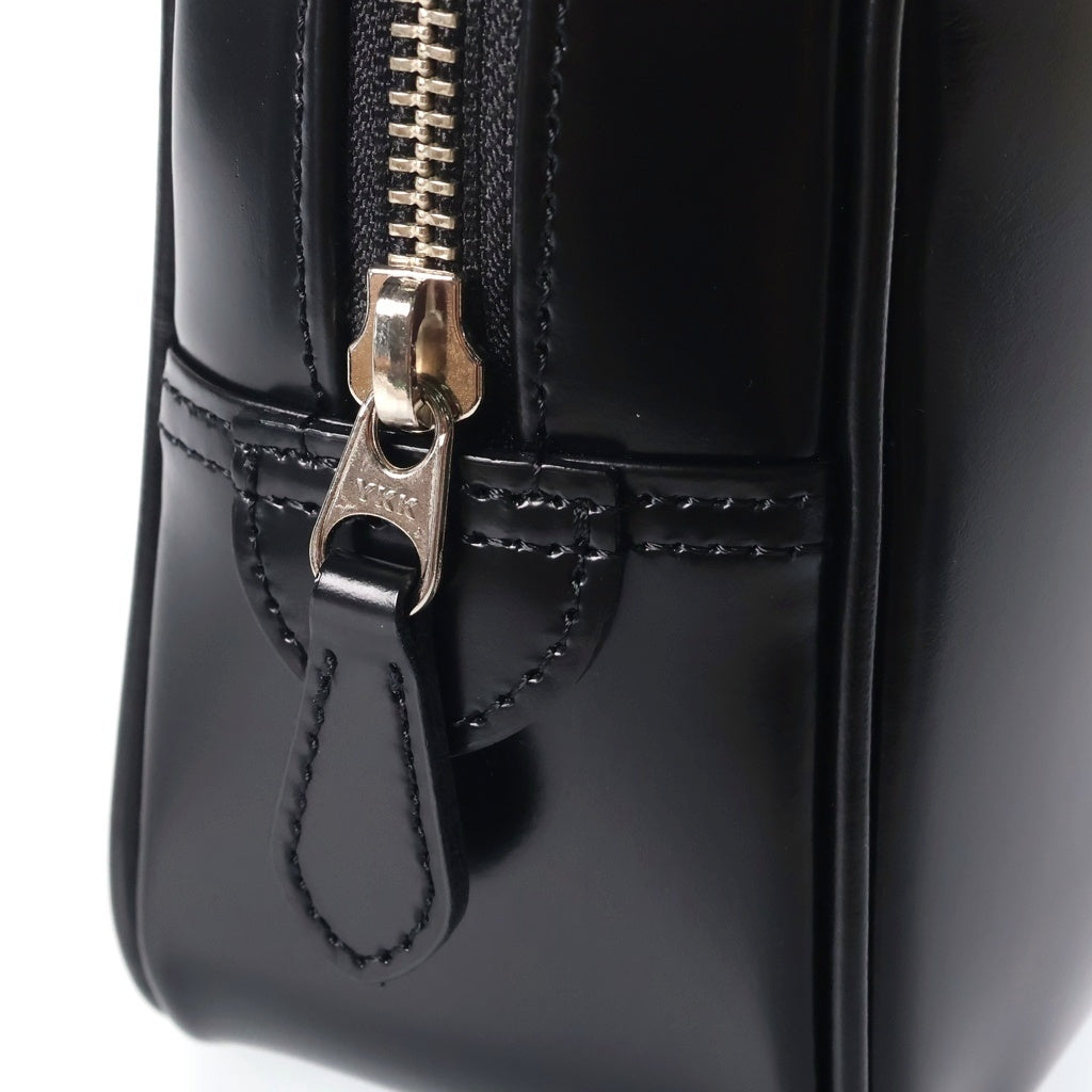 COMME des GARCONS(コムデギャルソン) 青山限定 台形バッグ スクエアバッグ レザーハンドバッグ 牛革 ブラック KZ-211-052-1-1 レディース