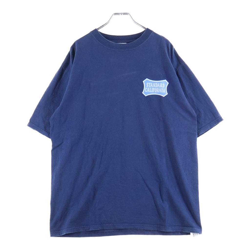 NO BRAND(ノーブランド) 【Standard California】 SD Heavyweight Basic Shield Logo T スタンダードカリフォルニア ヘビーウェイト ベーシックシールドロゴ 半袖Tシャツ カットソー ネイビー