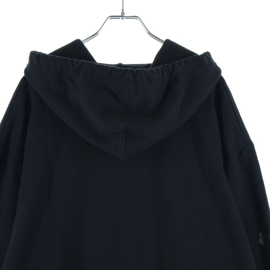 CHROME HEARTS(クロムハーツ) SWTSHRT PLVR スリーブロゴ プルオーバーパーカー ブラック/シルバー