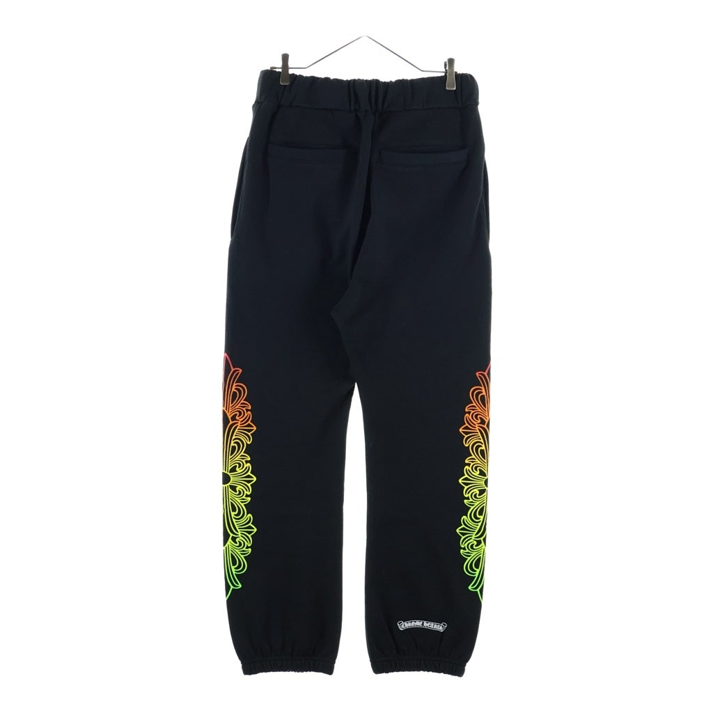 CHROME HEARTS(クロムハーツ) Grad Circle Logo Sweatpants フローラルクロスプリント グラデーションサークル スウェットパンツ ブラック