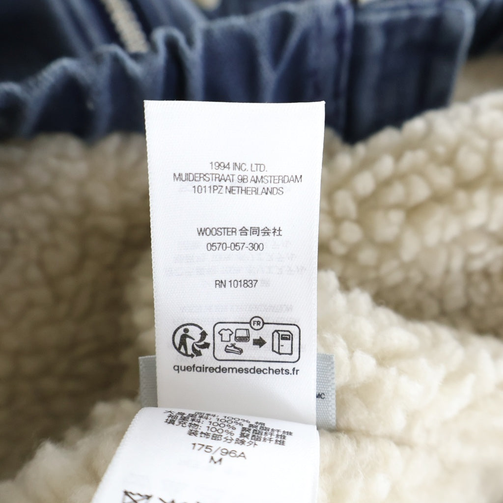 SUPREME(シュプリーム) 25AW Faux Shearling Lined Bomber Jacket ファー シアリング ラインド ボンバー フーデッド ムートンデニムジャケット インディゴ