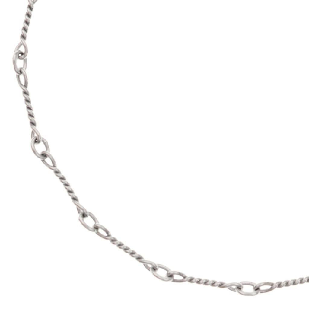 CHROME HEARTS(クロムハーツ) 18KWG NECKCHAIN T22 ツイストチェーンネックレス 22inch ホワイトゴールド