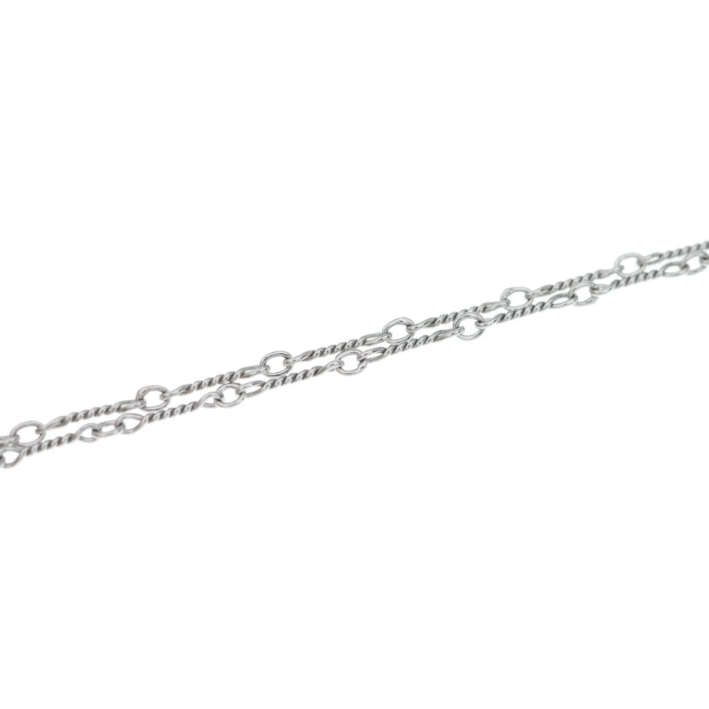 CHROME HEARTS(クロムハーツ) 18KWG NECKCHAIN T22 ツイストチェーンネックレス 22inch ホワイトゴールド