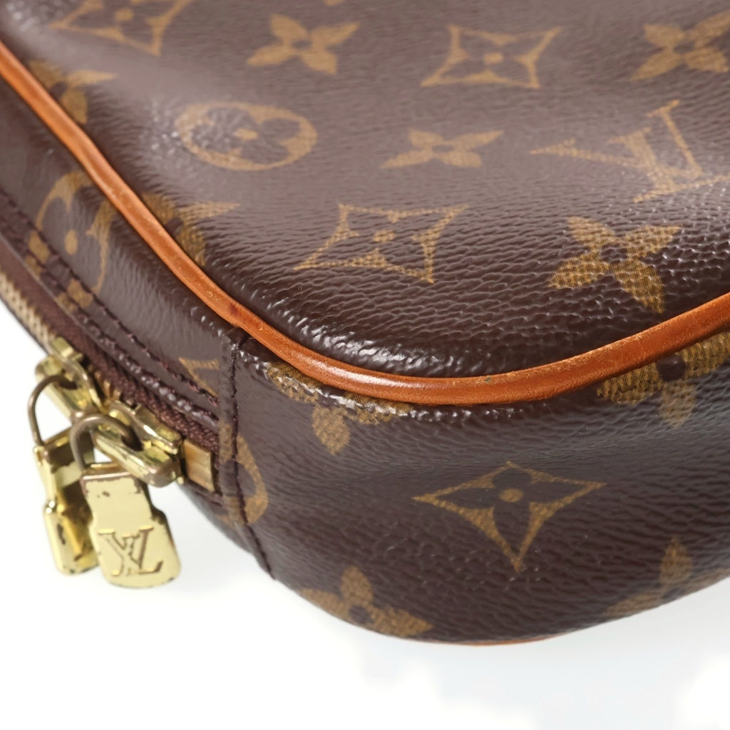 LOUIS VUITTON(ルイヴィトン) ポシェット ガンジュ モノグラム PVC レザー ショルダーバッグ ブラウン M51870