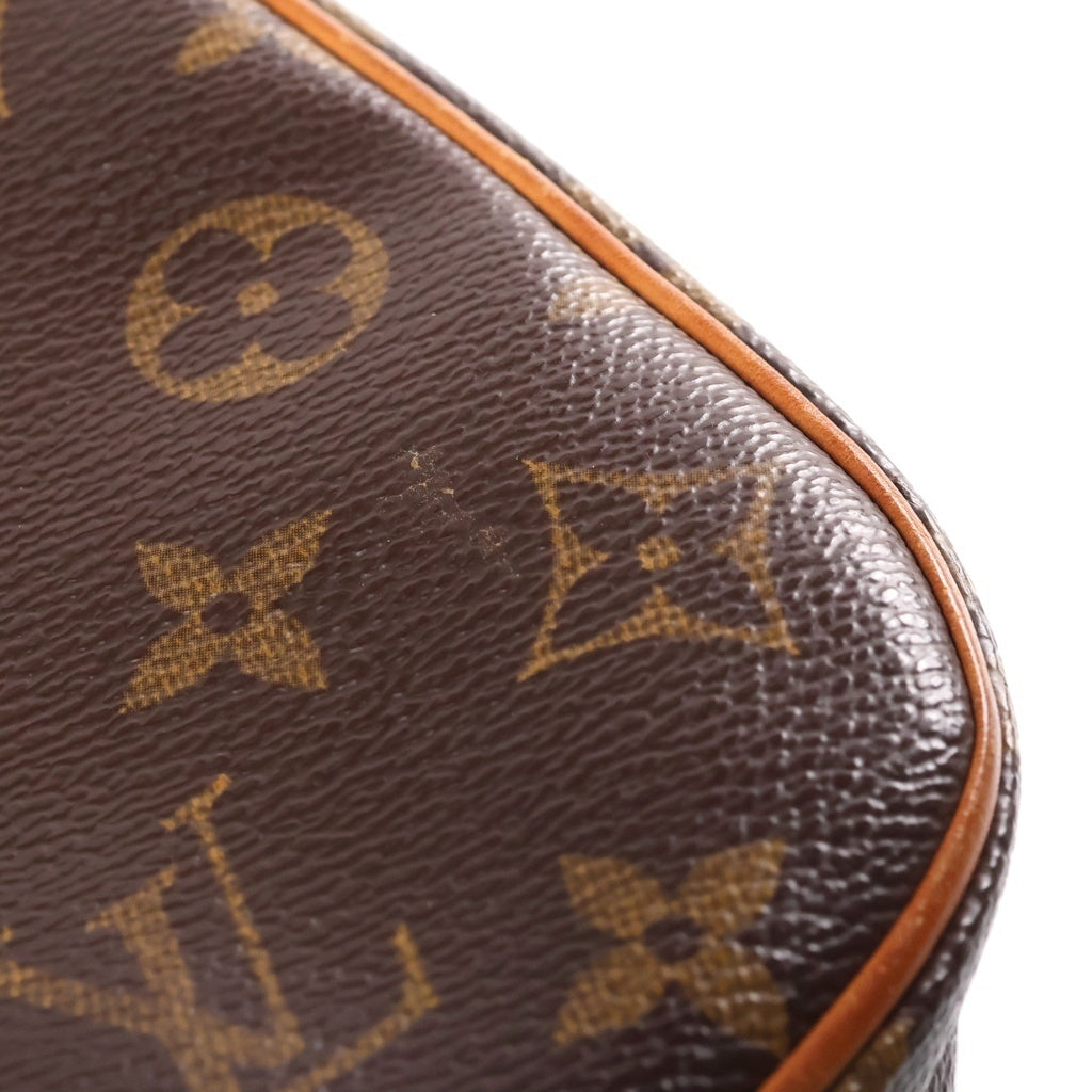 LOUIS VUITTON(ルイヴィトン) ポシェット ガンジュ モノグラム PVC レザー ショルダーバッグ ブラウン M51870