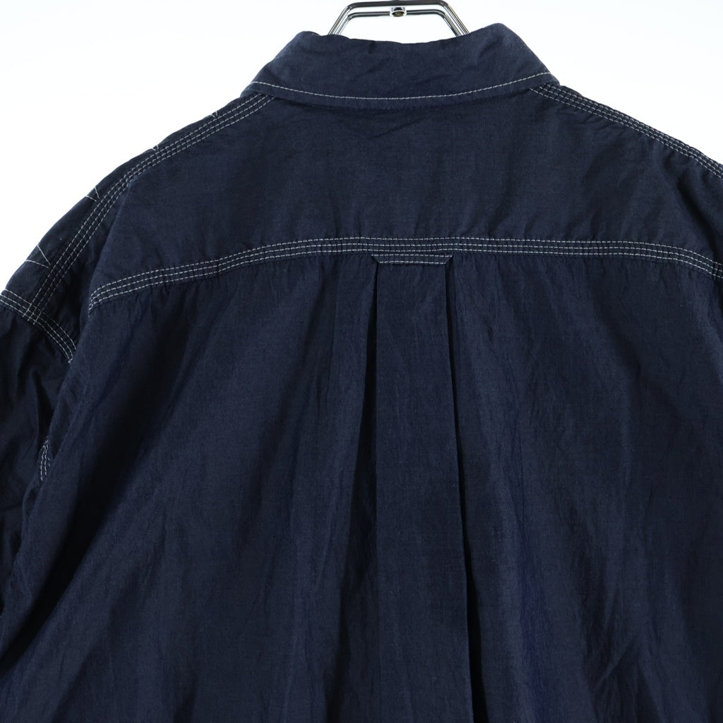JUNYA WATANABE COMME des GARCONS(ジュンヤワタナベ コムデギャルソン) 24SS コットンツイルシャンブレー半袖シャツ ネイビー WM-B023