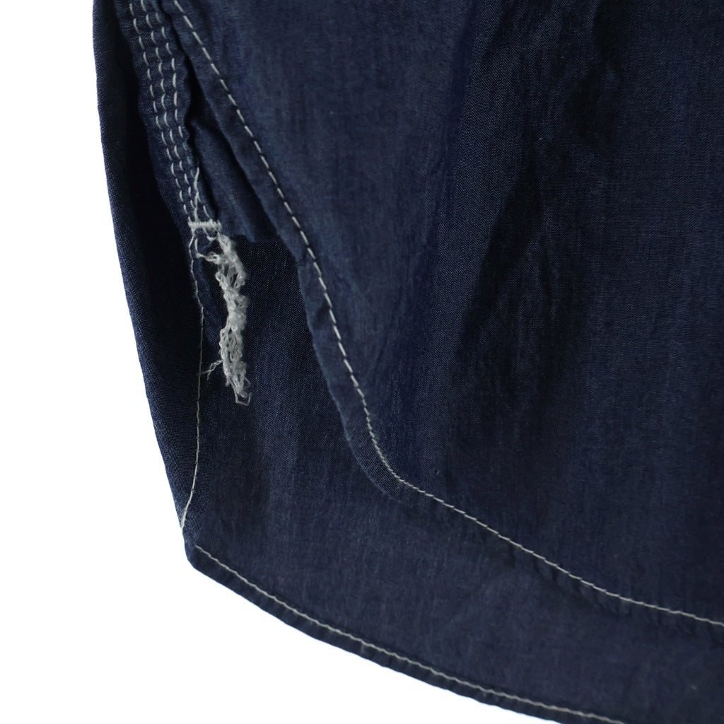 JUNYA WATANABE COMME des GARCONS(ジュンヤワタナベ コムデギャルソン) 24SS コットンツイルシャンブレー半袖シャツ ネイビー WM-B023