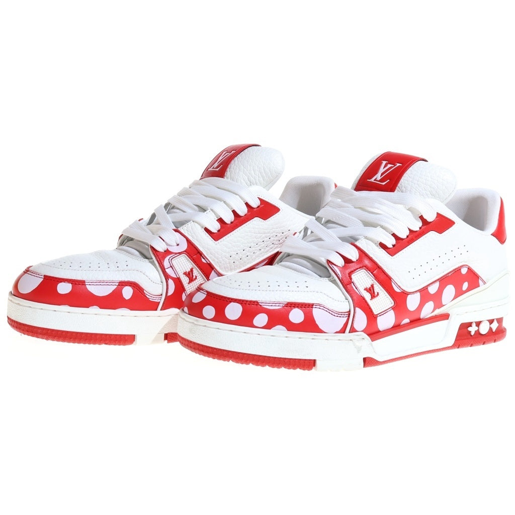 LOUIS VUITTON(ルイヴィトン) ×草間彌生 LV Trainer Line LVトレイナーライン ローカットスニーカー シューズ ドット柄 レッド/ホワイト