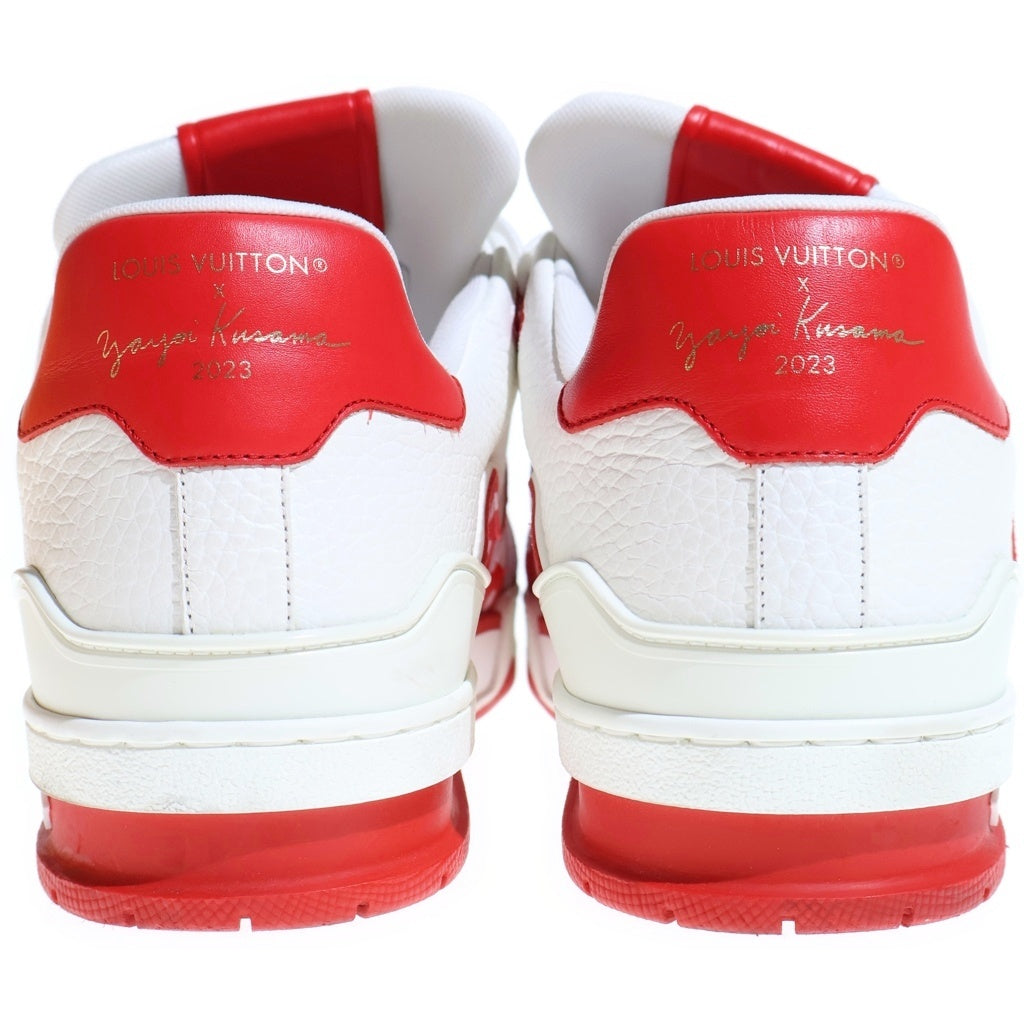 LOUIS VUITTON(ルイヴィトン) ×草間彌生 LV Trainer Line LVトレイナーライン ローカットスニーカー シューズ ドット柄 レッド/ホワイト