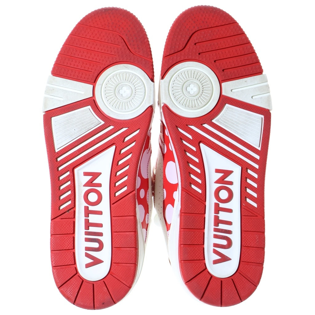 LOUIS VUITTON(ルイヴィトン) ×草間彌生 LV Trainer Line LVトレイナーライン ローカットスニーカー シューズ ドット柄 レッド/ホワイト