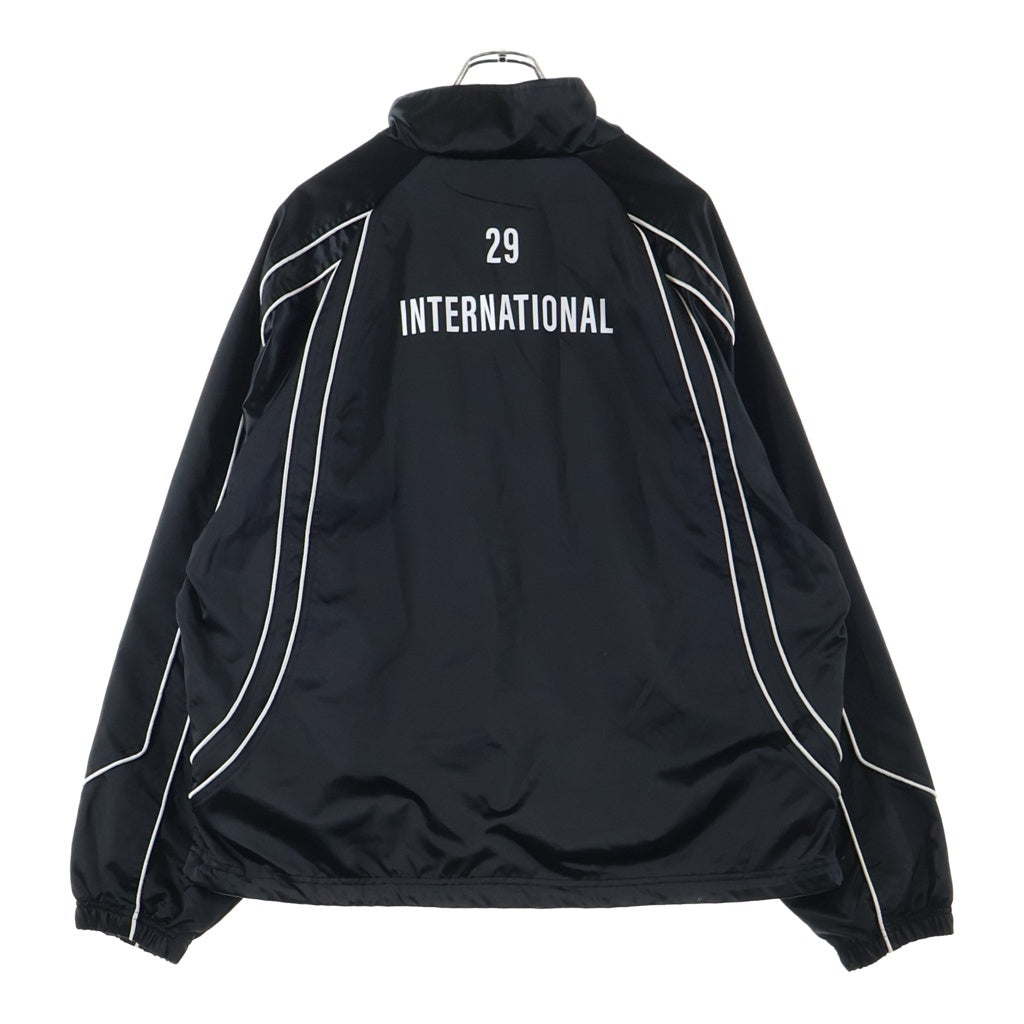 SUPREME(シュプリーム) 25SS Satin Piping Pullover サテン パイピング ハーフジップ プルオーバー ジャケット ブラック
