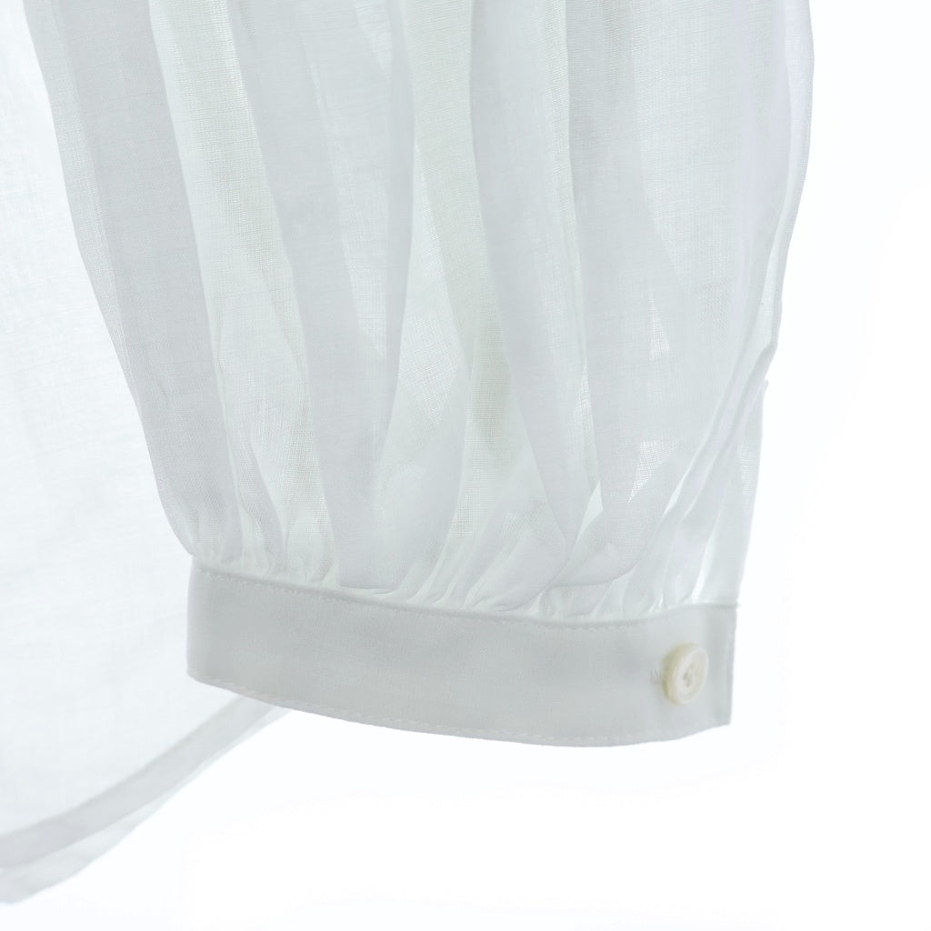 CELINE(セリーヌ) Embroidered Romy Shirt in Cotton Muslin エンブロイダリー ロミーシャツ コットンモスリン レディース ホワイト 2C02B455W