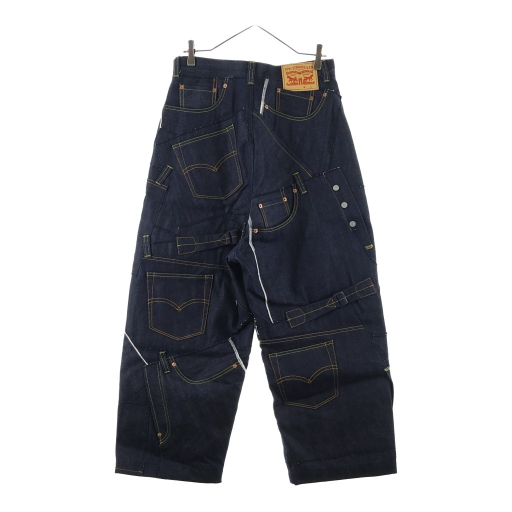 JUNYA WATANABE COMME des GARCONS(ジュンヤワタナベ コムデギャルソン) 24SS ×Levi's WNAME CUSOMT DENIM PANTS ダブルネームカスタム 綿セルビッチデニム インディゴ WM-P201