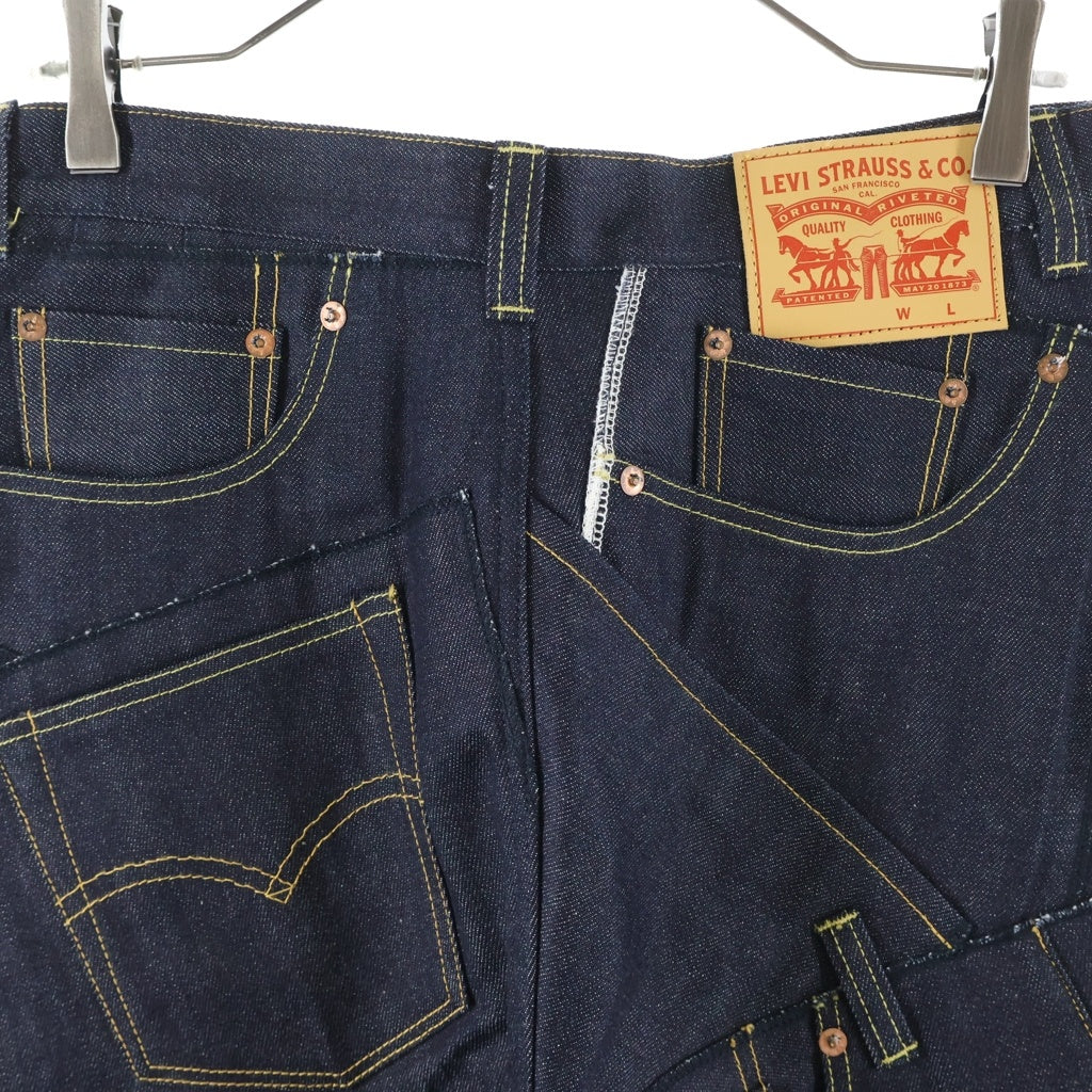 JUNYA WATANABE COMME des GARCONS(ジュンヤワタナベ コムデギャルソン) 24SS ×Levi's WNAME CUSOMT DENIM PANTS ダブルネームカスタム 綿セルビッチデニム インディゴ WM-P201