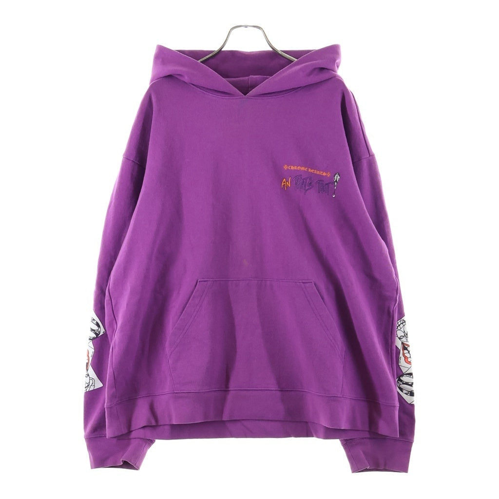 CHROME HEARTS(クロムハーツ) ×MATTY BOY I WANT MORE NOT LESS AN THAT'S THAT HOODIE マッティボーイ プリントプルオーバーパーカー フーディ パープル