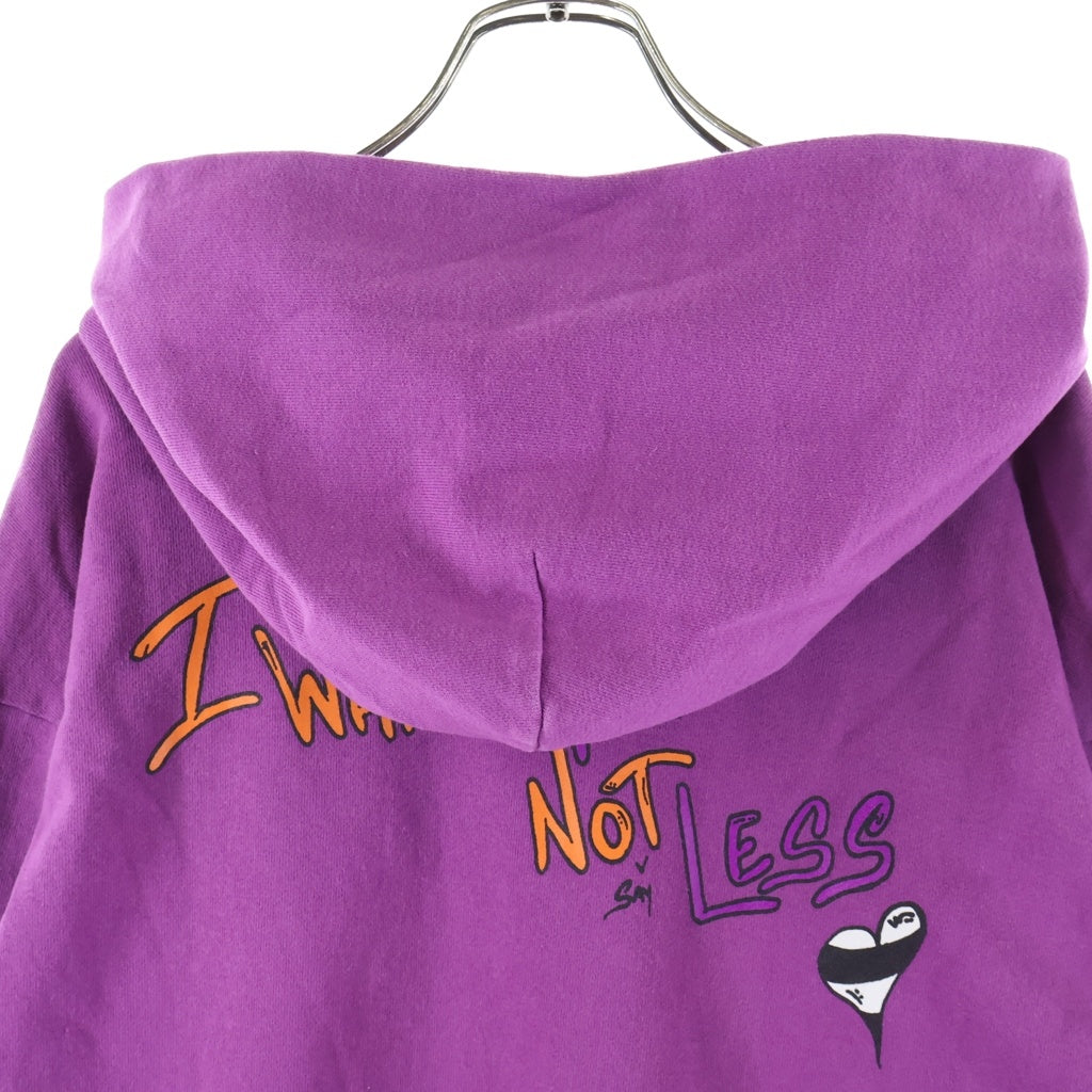 CHROME HEARTS(クロムハーツ) ×MATTY BOY I WANT MORE NOT LESS AN THAT'S THAT HOODIE マッティボーイ プリントプルオーバーパーカー フーディ パープル
