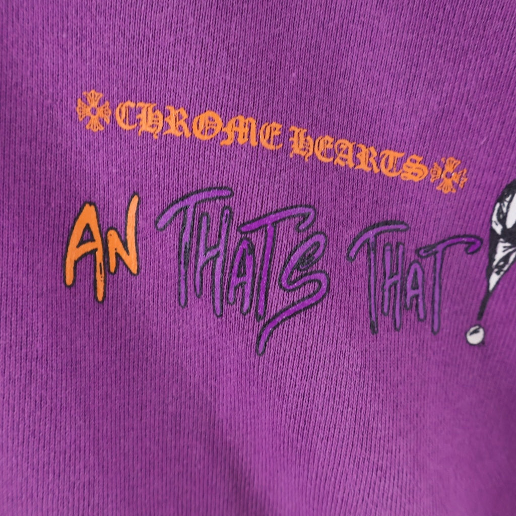 CHROME HEARTS(クロムハーツ) ×MATTY BOY I WANT MORE NOT LESS AN THAT'S THAT HOODIE マッティボーイ プリントプルオーバーパーカー フーディ パープル