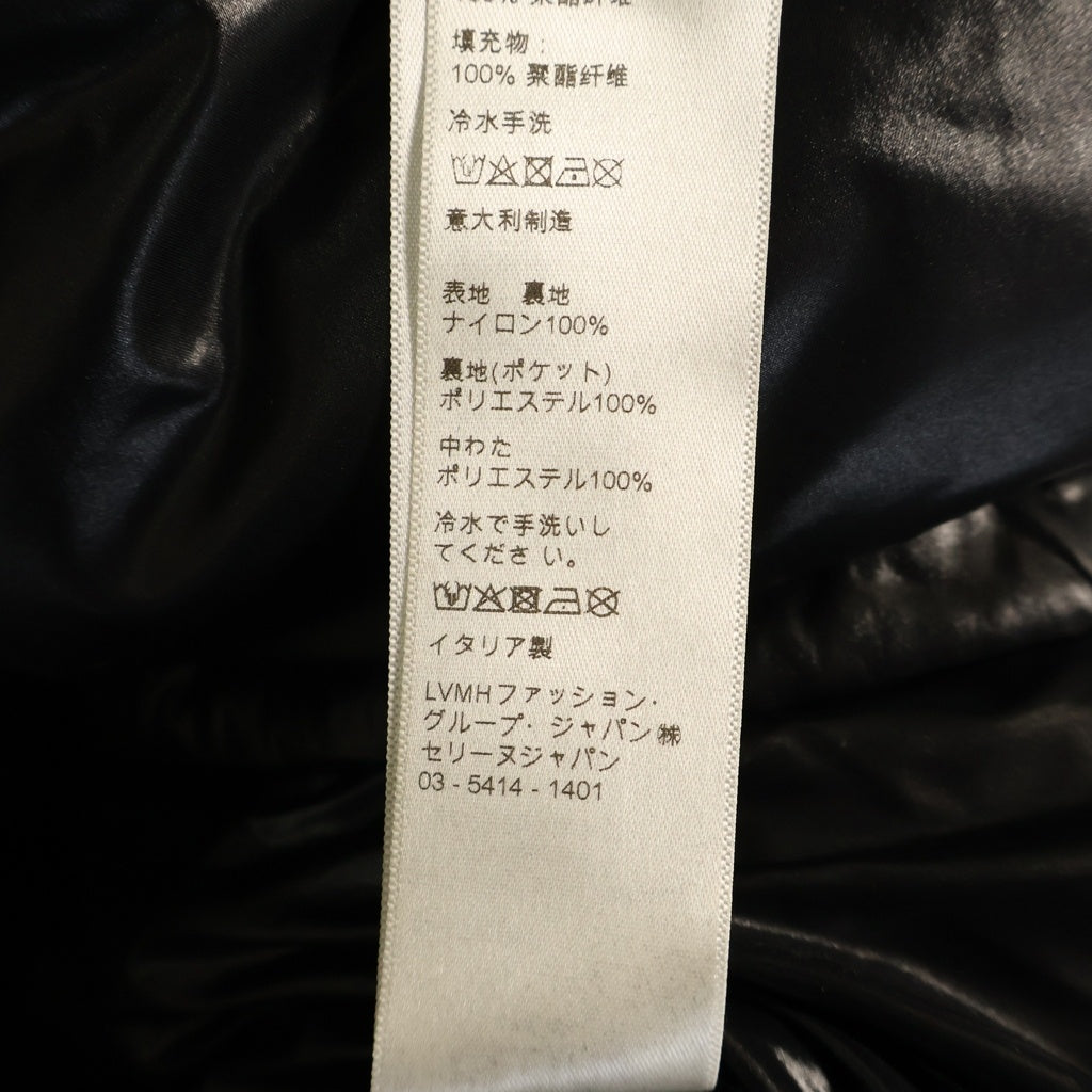 CELINE(セリーヌ) 21AW バックロゴプリント ジップアップ 中綿ダウンジャケット ブラック 2W430595K