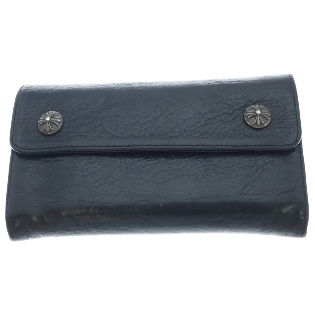 CHROME HEARTS(クロムハーツ) WAVE ウェーブ レザーウォレット 財布 ブラック