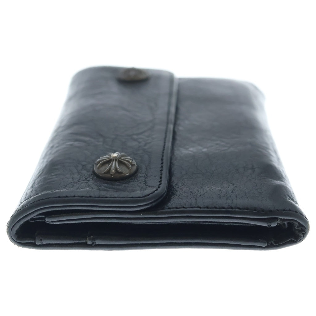 CHROME HEARTS(クロムハーツ) WAVE ウェーブ レザーウォレット 財布 ブラック