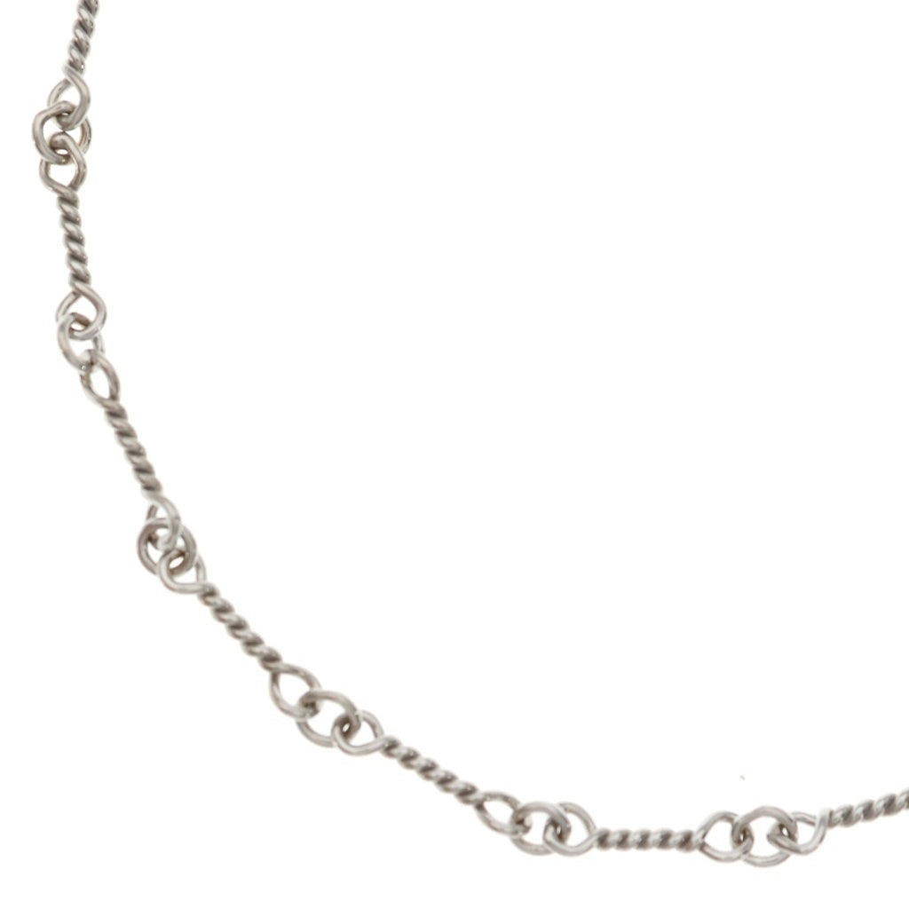CHROME HEARTS(クロムハーツ) OLD 18KWG NECKCHAIN T18 ツイストチェーン18inch ホワイトゴールドネックレス