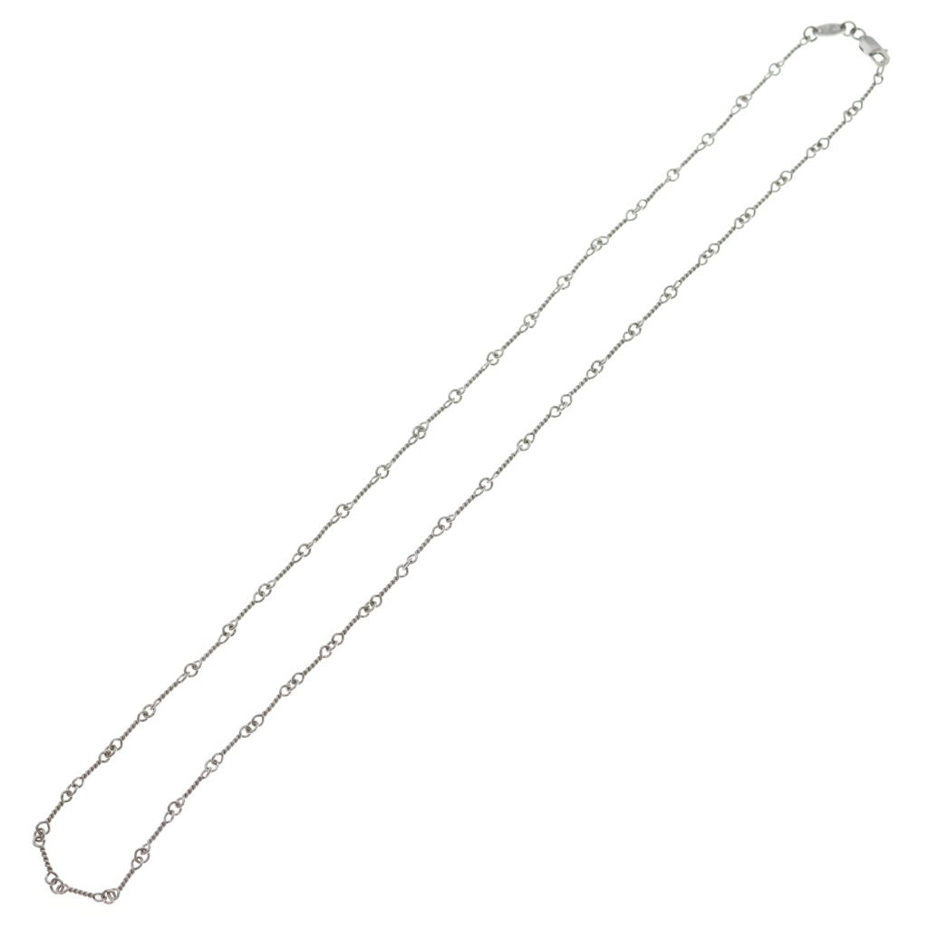 CHROME HEARTS(クロムハーツ) OLD 18KWG NECKCHAIN T18 ツイストチェーン18inch ホワイトゴールドネックレス