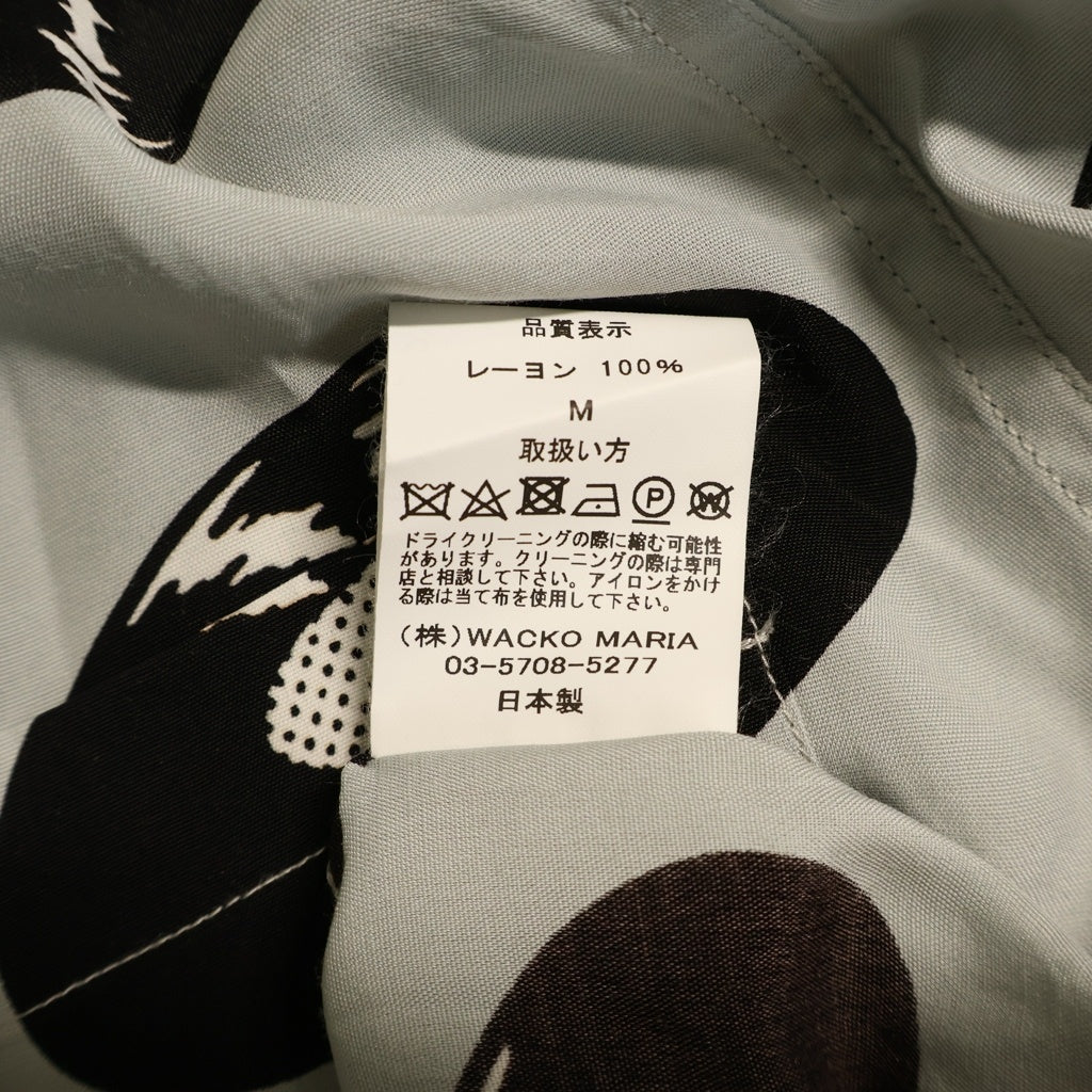 WACKO MARIA(ワコマリア) 24SS RECORDS HAWAIIAN SHIRTS レコード ハワイアン 半袖シャツ グレー