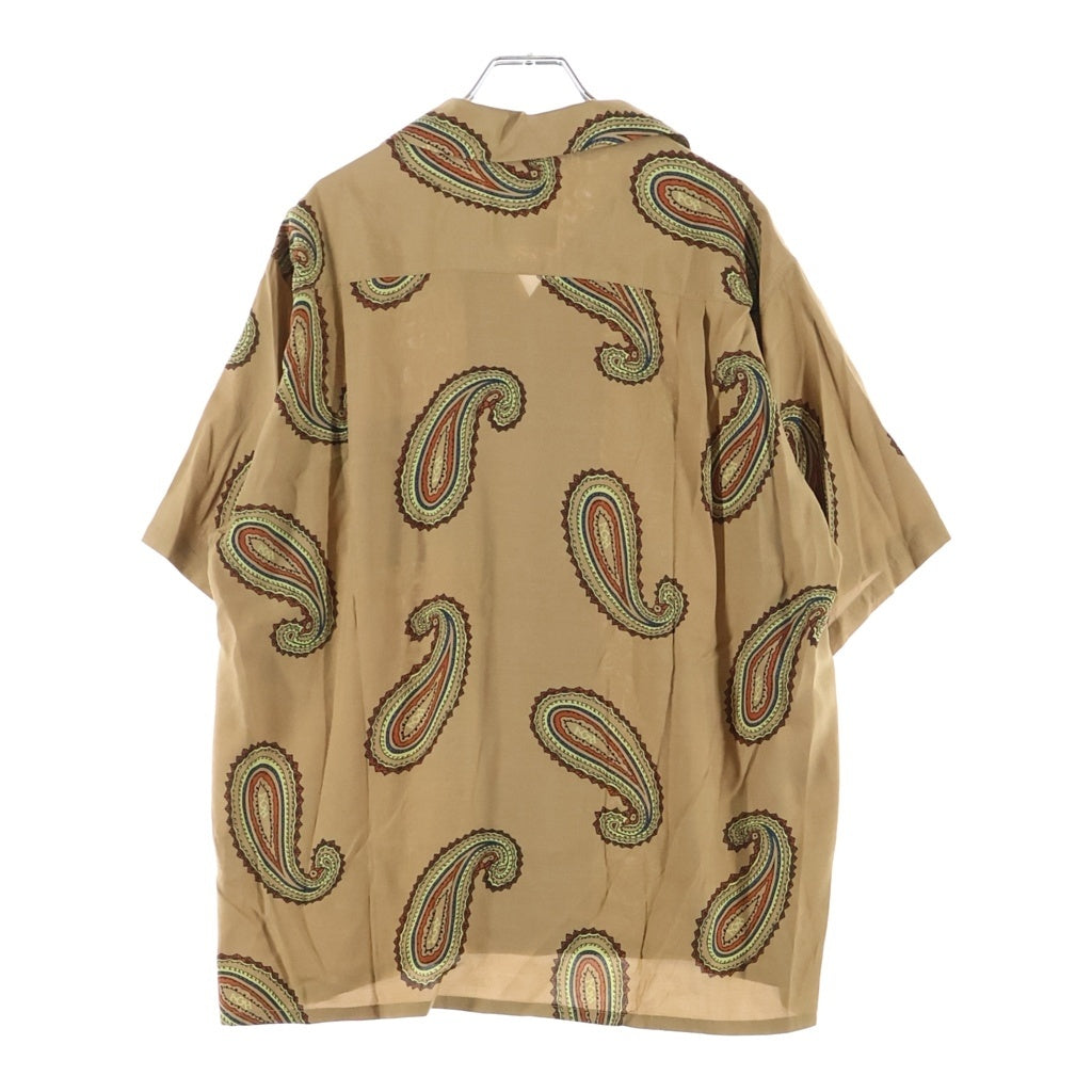 WACKO MARIA(ワコマリア) 21SS × BADSPOOL HAWAIIAN SHIRTS ペイズリー柄 ハワイアン 半袖シャツ ブラウン