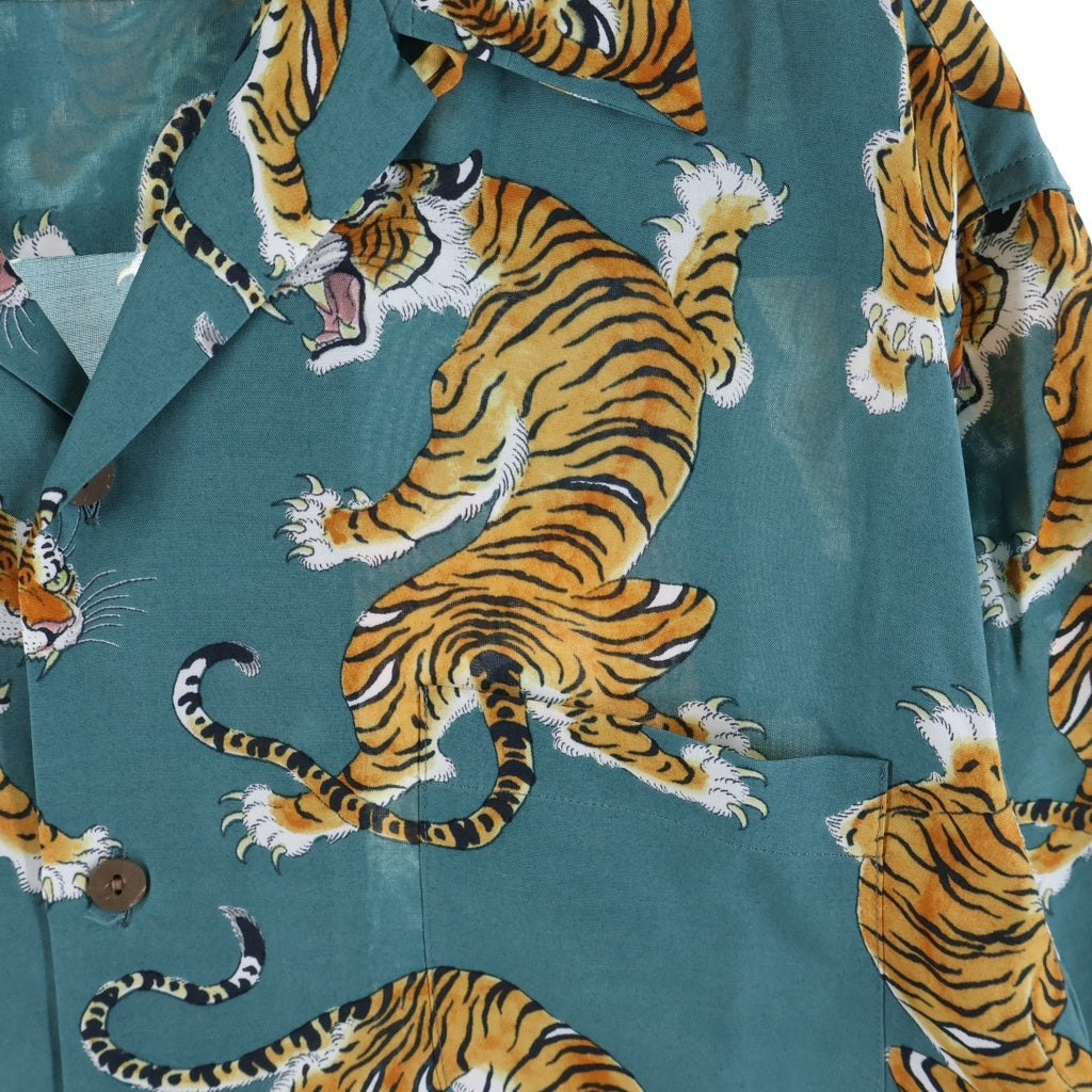 WACKO MARIA(ワコマリア) 23SS TIM LEHI HAWAIIAN SHIRT ティムリーハイ ハワイアン 半袖シャツ グリーン
