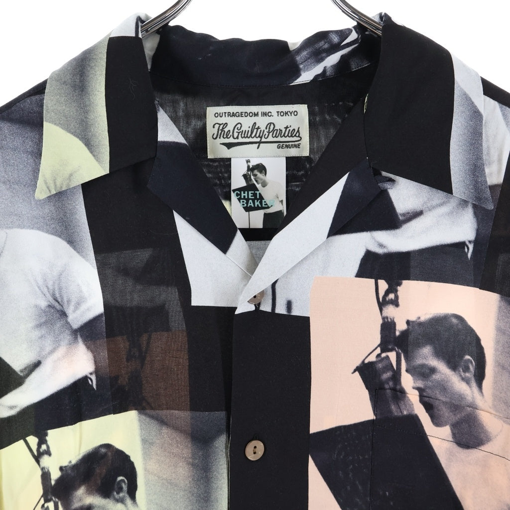 WACKO MARIA(ワコマリア) 24SS CHET BAKER / S/S HAWAIIAN SHIRT ハワイアン 半袖シャツ ブラック