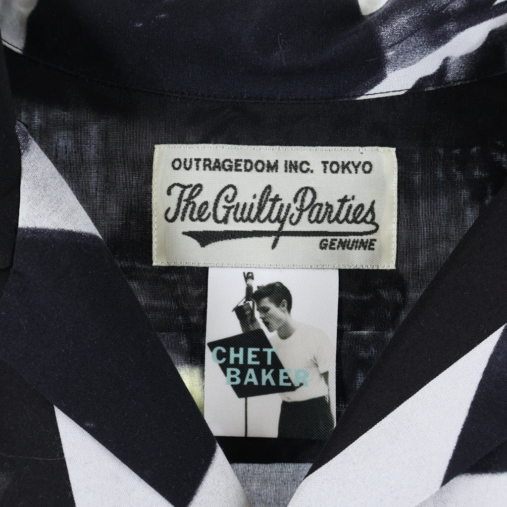 WACKO MARIA(ワコマリア) 24SS CHET BAKER / S/S HAWAIIAN SHIRT ハワイアン 半袖シャツ ブラック